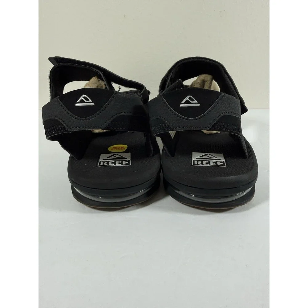 Reef Fanning Baja Sandal Black Men Size 13 Unisex EURO 46 Built In Bottle Opener